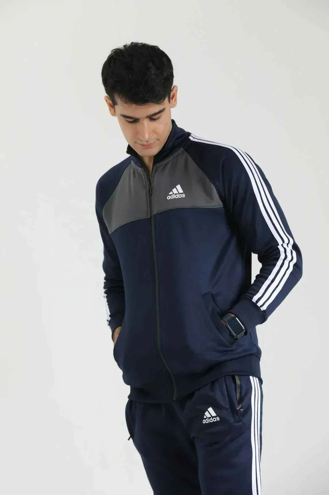 ADIDS UNISEX TRACKSUIT Blue 3 tapes TO7 - Image 3