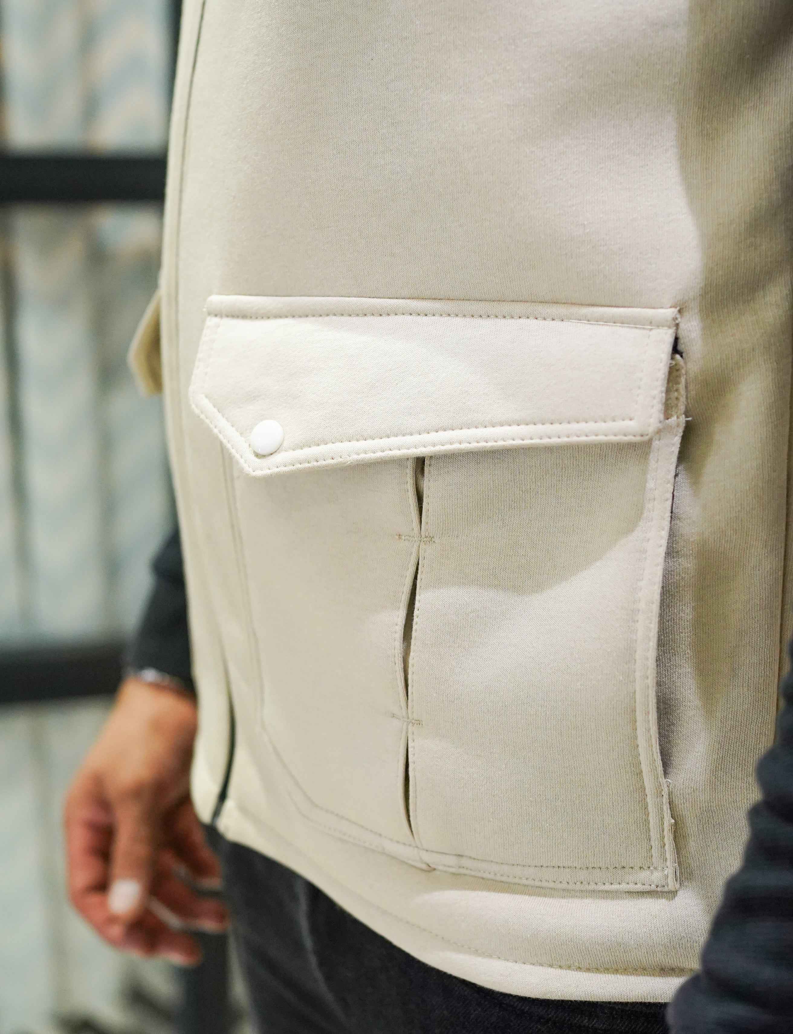 Premium Cotton Fleece Four Pocket sleeveless Jacket Skin JKT # 04 - Image 6