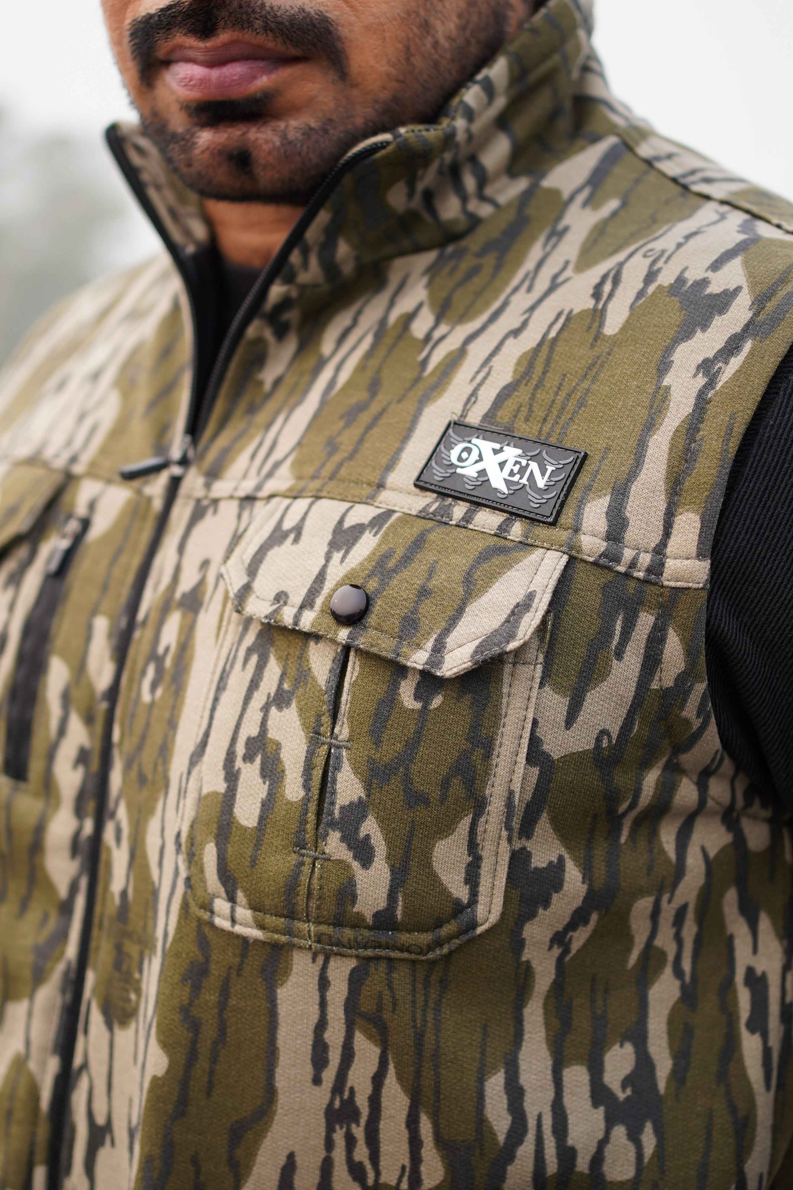 Premium Cotton Fleece Four Pocket Jacket Camouflage Jkt-05 - Image 4
