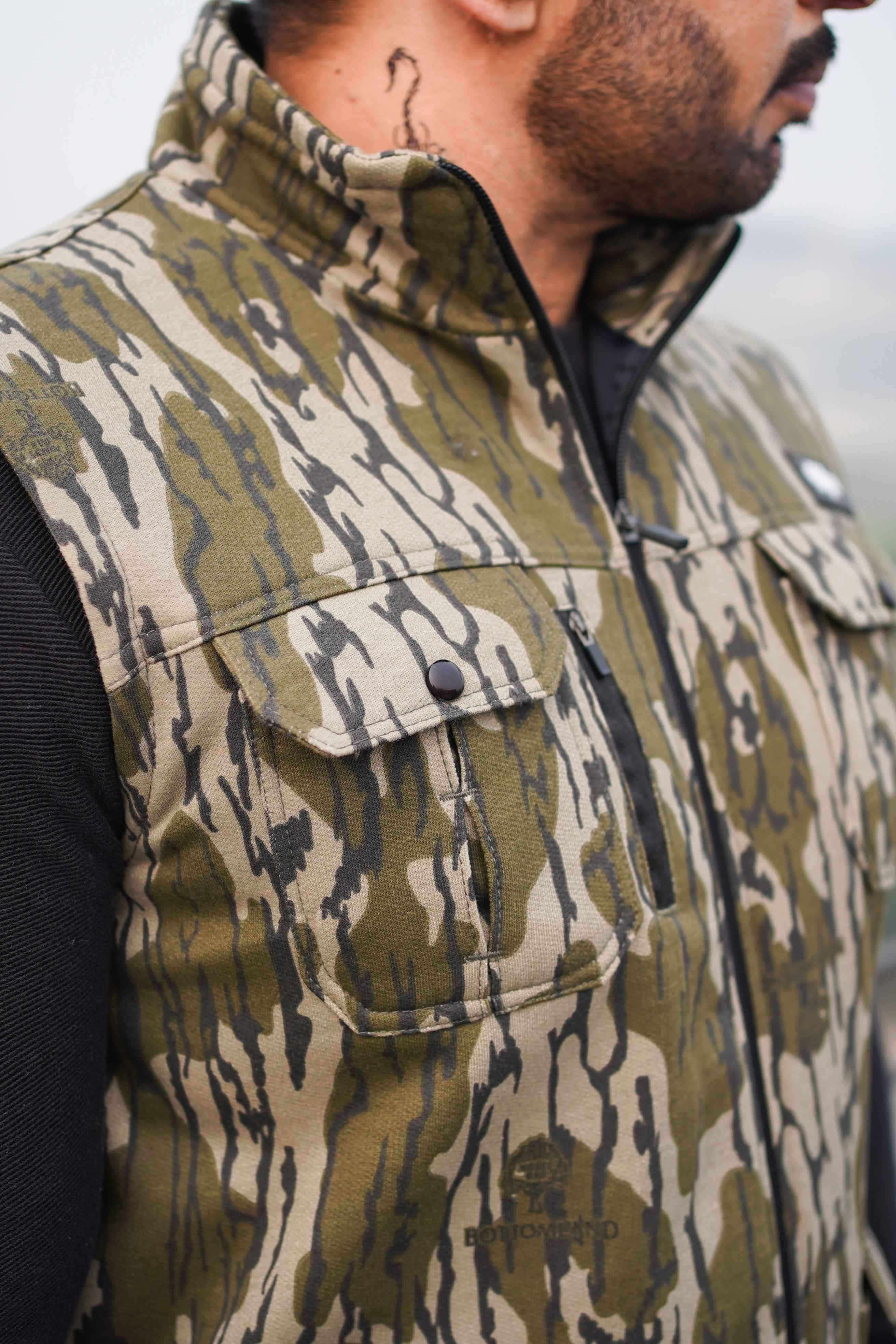 Premium Cotton Fleece Four Pocket Jacket Camouflage Jkt-05 - Image 8