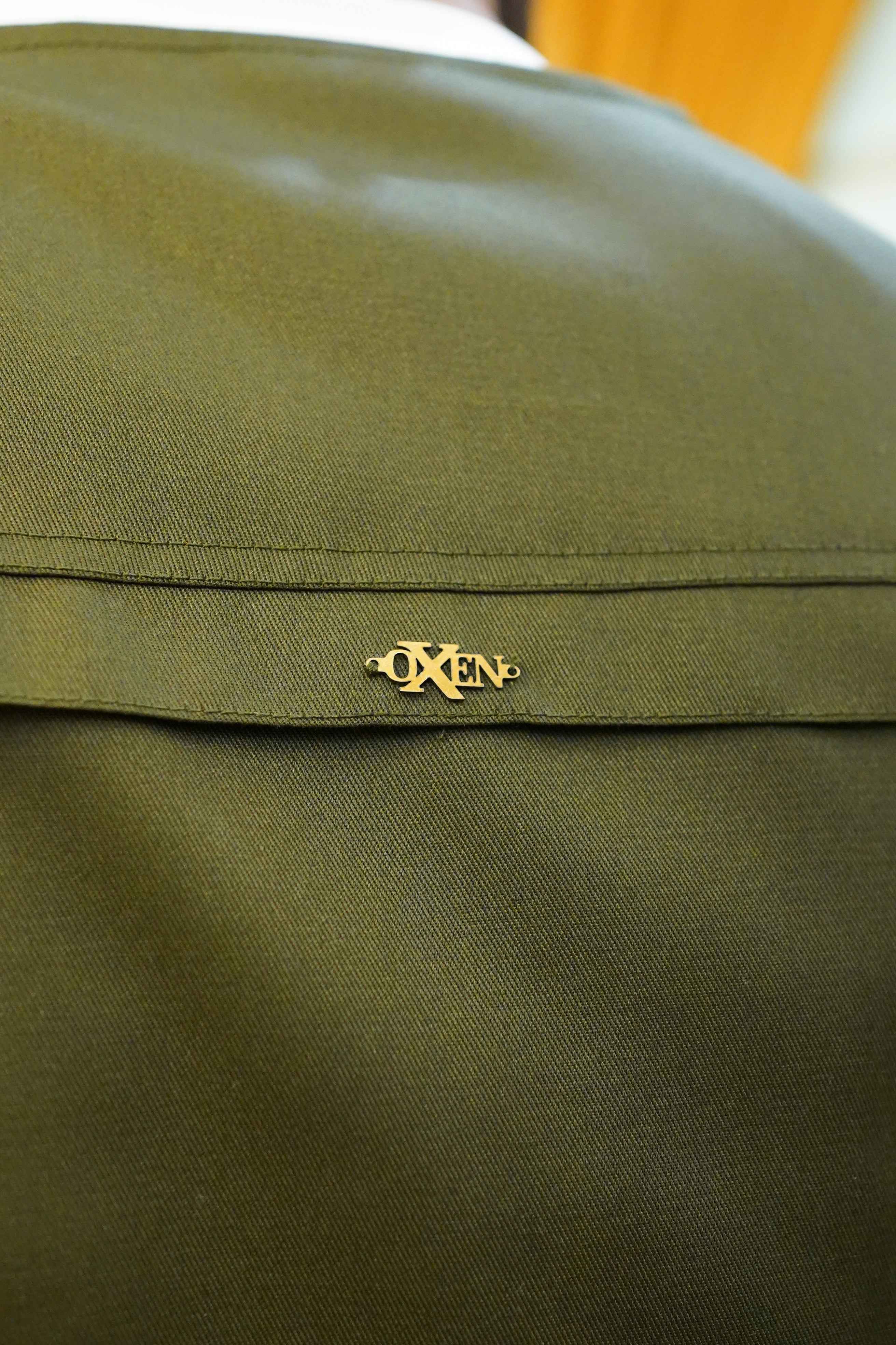Premium Twill Cotton jeans Sidu Four Pocket Jacket Olive Green SDJkt-08 - Image 4